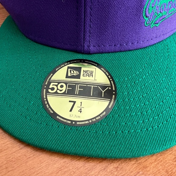 59Fifty Baseball Hat Colorado Rockies Big League Chew Ground Ball Grape 7 1/4 - Picture 3 of 13